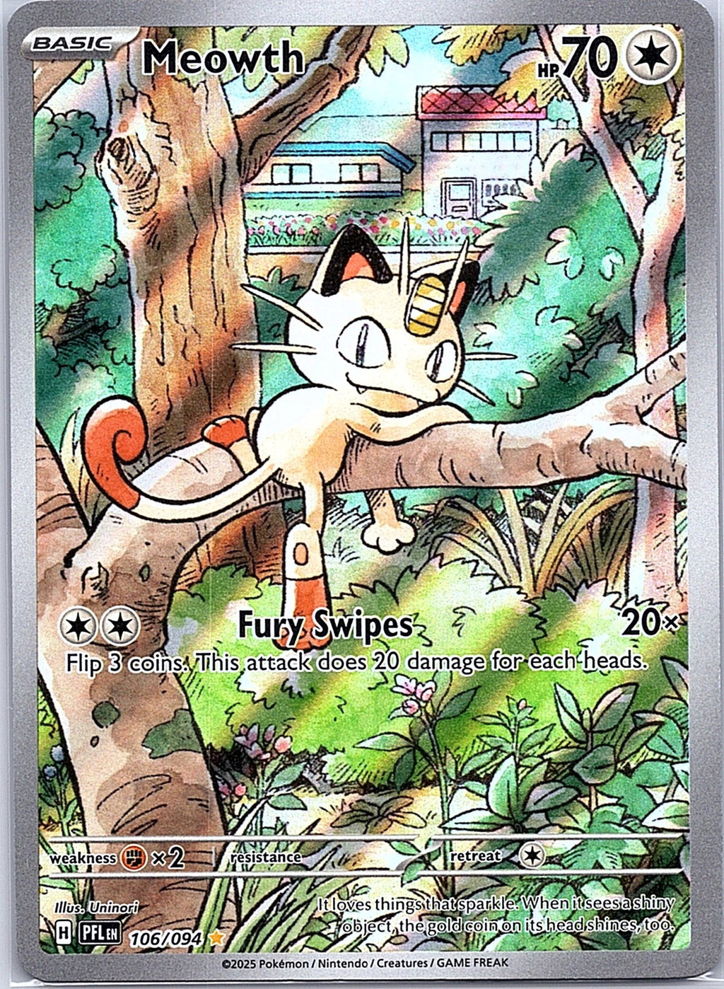 2025 - Pokémon TCG - Meowth - ME02: Phantasmal Flames - 106/094 - NM