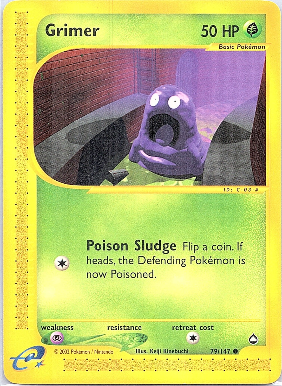 2003 - Pokémon TCG - Grimer - Aquapolis - 079/147 - MP