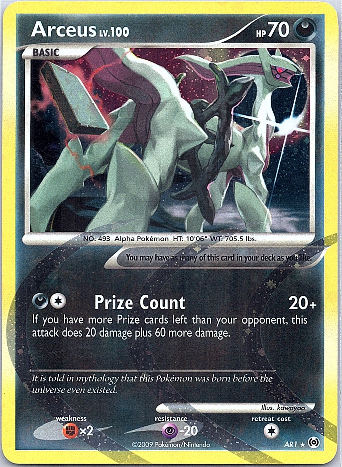 2009 - Pokémon TCG - Arceus - AR1 - HP - Holo