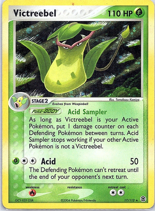 2004 - Pokémon TCG - Victreebel - FireRed & LeafGreen - 17/112 - HP - Holo - Pack Daddies Card Co