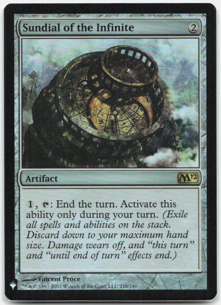 2011 - Magic: The Gathering - Sundial of the Infinite - Magic 2012 (M12) - 218 - NM - Foil - Pack Daddies Card Co