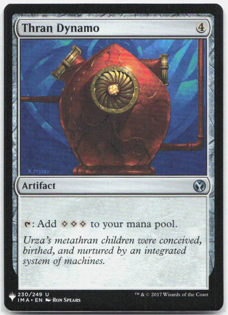 2017 - Magic: The Gathering - Thran Dynamo - Iconic Masters - 230 - NM - Pack Daddies Card Co