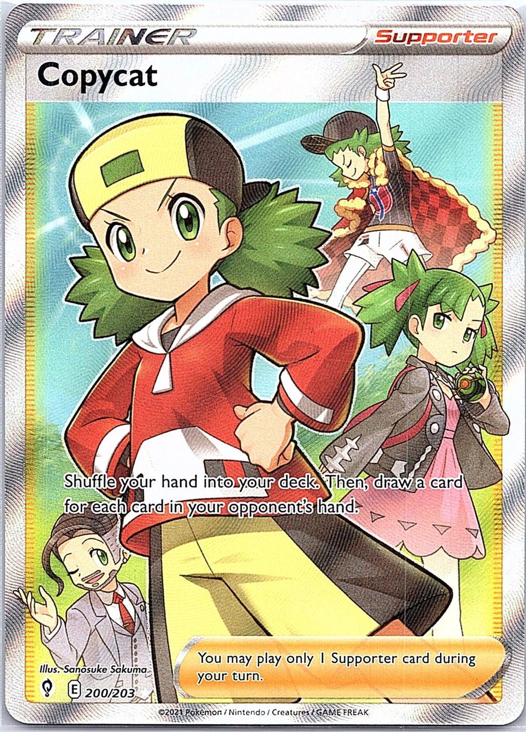 2021 - Pokémon TCG - Copycat (Full Art) - SWSH07: Evolving Skies - 200/203 - NM - Pack Daddies Card Co