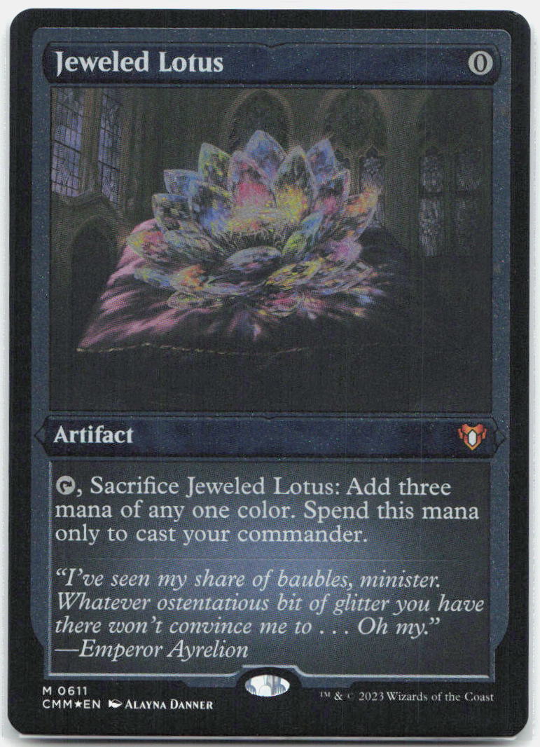 2023 - Magic: The Gathering - Jeweled Lotus (Foil Etched) - Commander Masters - 611 - NM - Foil - Pack Daddies Card Co