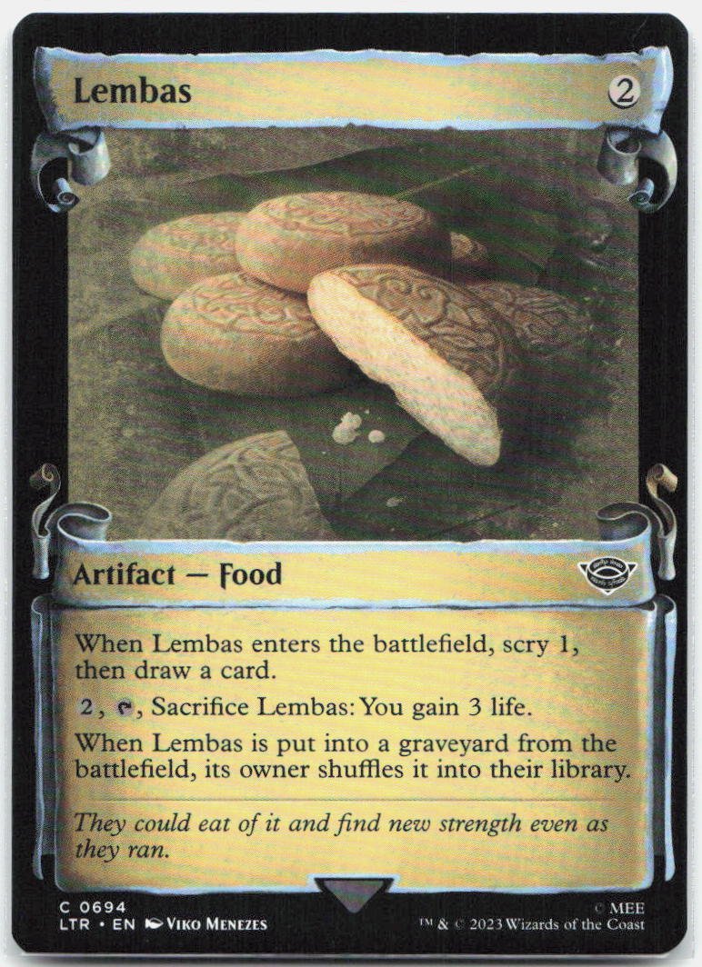 2023 - Magic: The Gathering - Lembas (Showcase Scrolls) - Universes Beyond: The Lord of the Rings: Tales of Middle-earth - 694 - NM - Pack Daddies Card Co