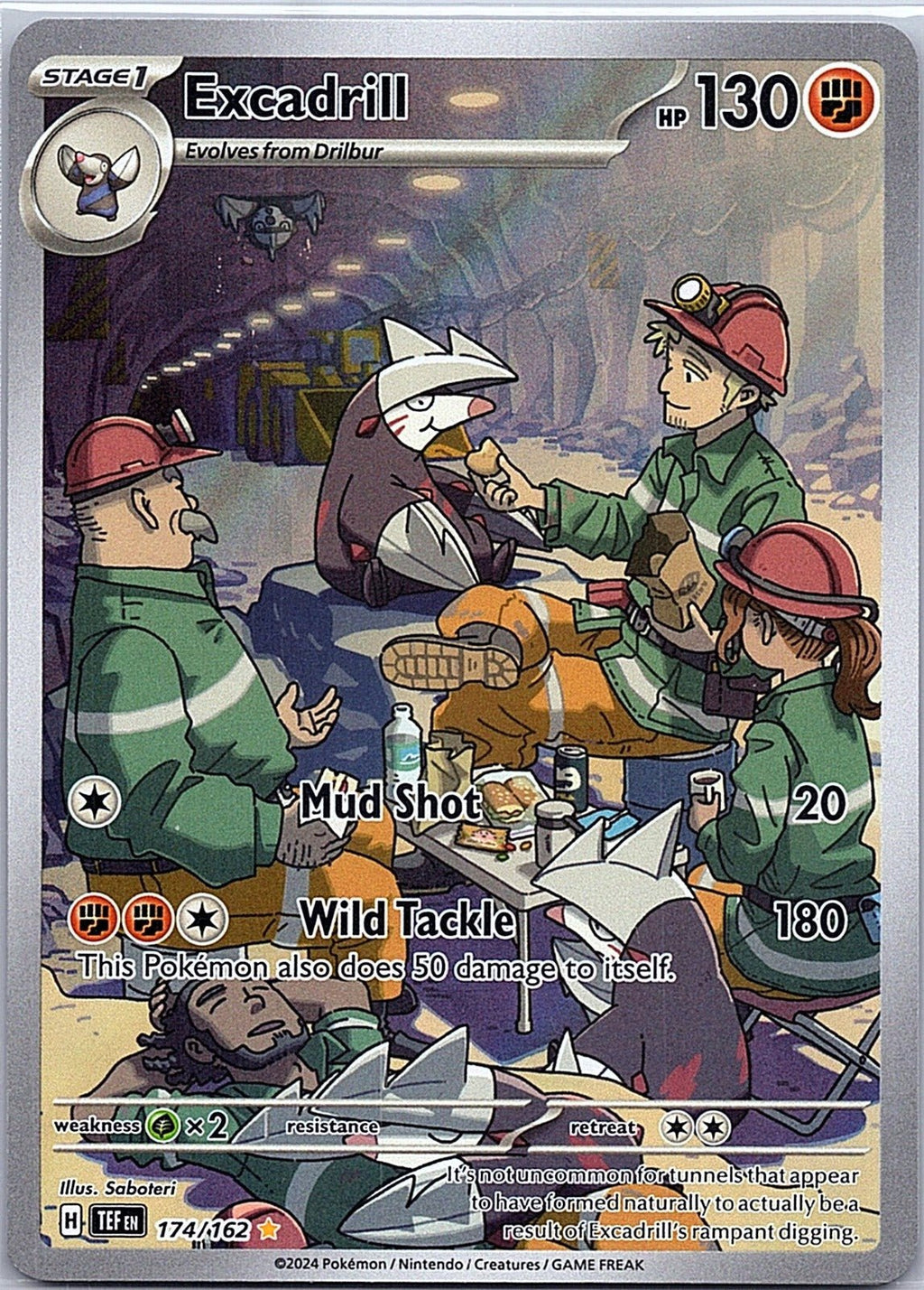 2024 - Pokémon TCG - Excadrill - SV05: Temporal Forces - 174/162 - NM - Pack Daddies Card Co