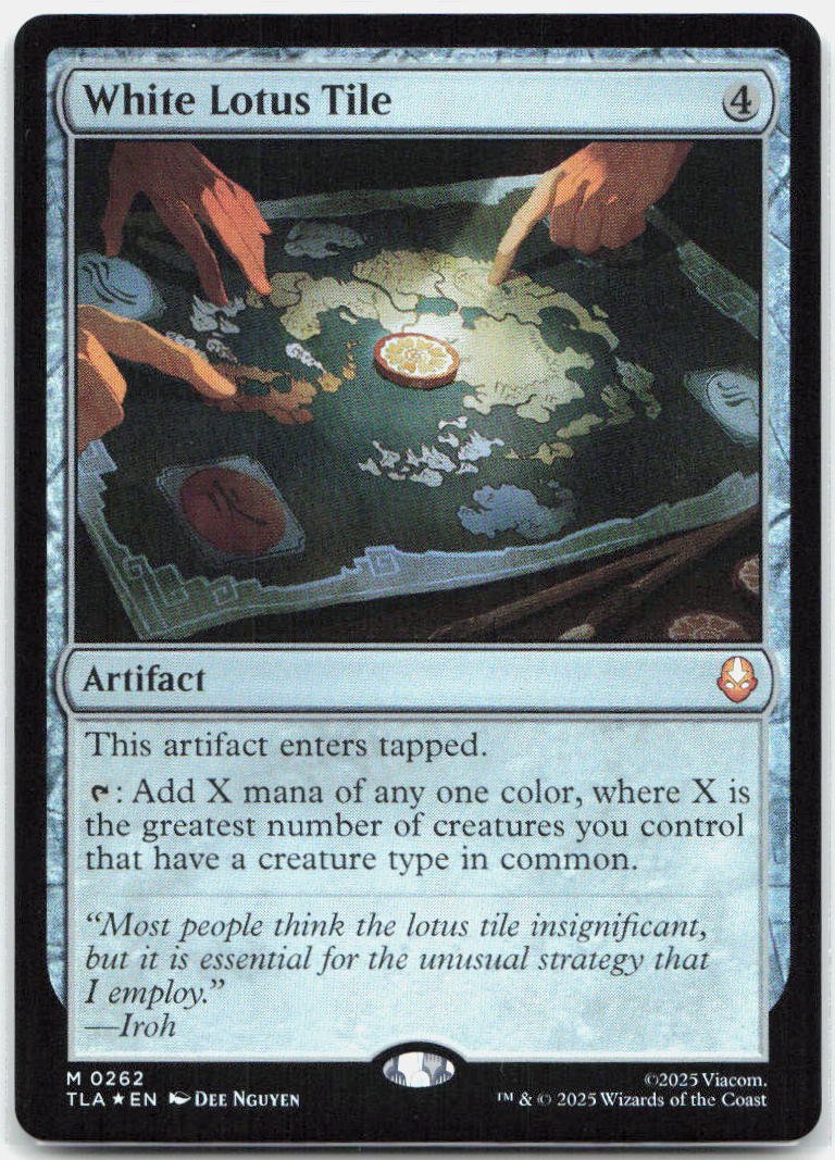 2025 - Magic: The Gathering - White Lotus Tile - Avatar: The Last Airbender - 262 - NM - Foil - Pack Daddies Card Co
