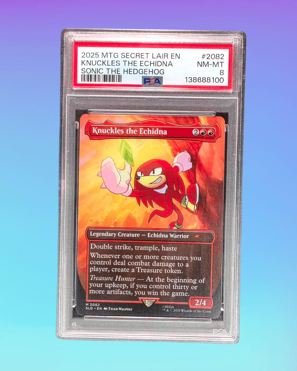 2025 - MTG - Secret Lair - Sonic: Friends and Foes - Complete Set - PSA 8 (Sequentially Graded) - Pack Daddies Card Co