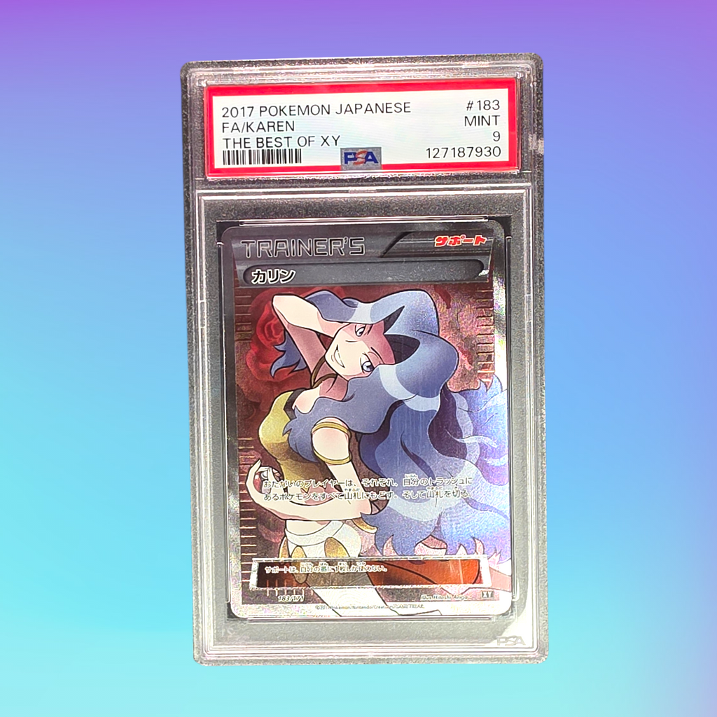 2017 - Pokémon TCG - Japanese -  Karen - The Best of XY - 183/171 - PSA 9