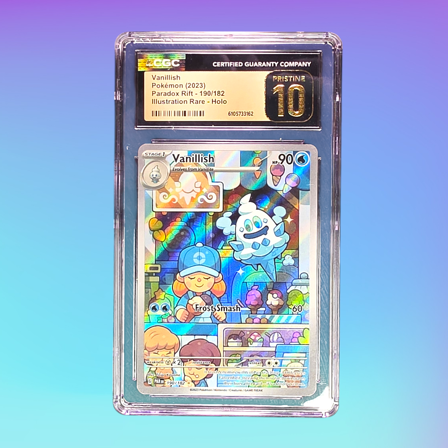 2023 - Pokemon TCG - Vanillish Holo SV04: Paradox Rift 190/182