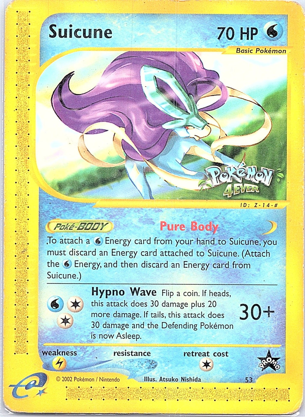 1999 - Pokémon TCG - Suicune - WoTC Promo - 53/53 - DMG