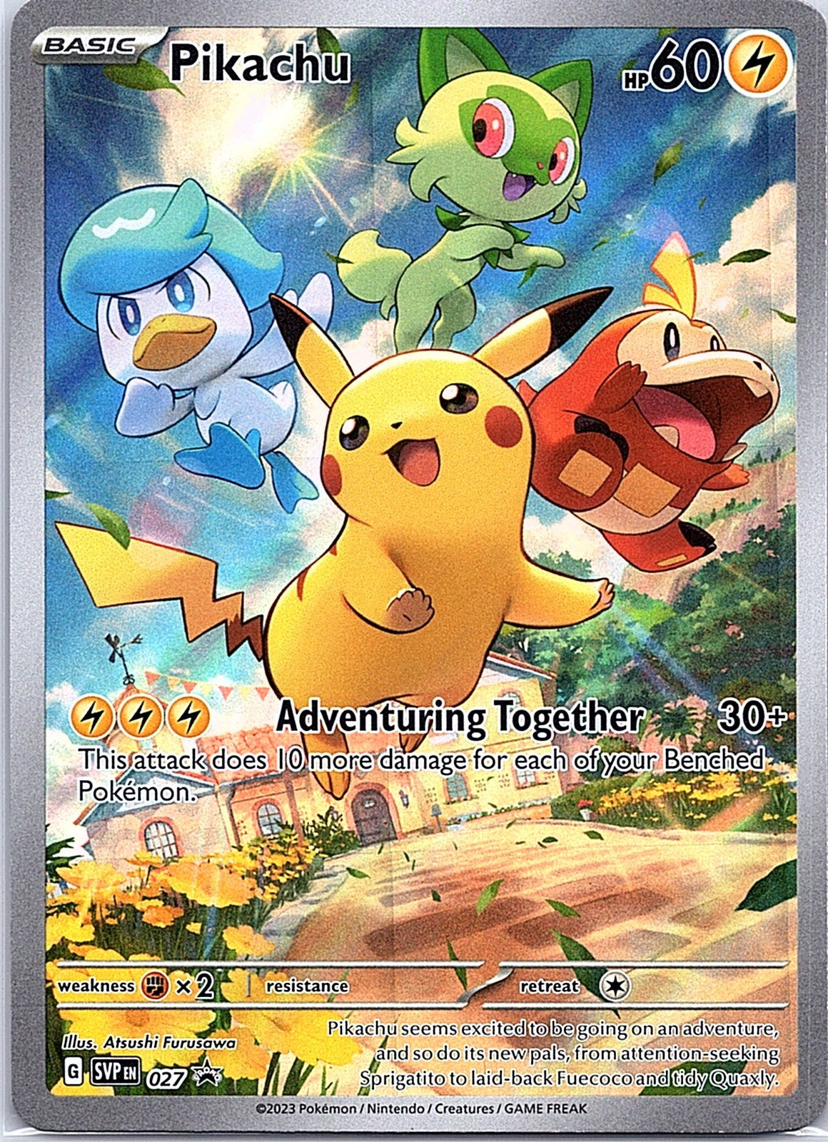 2023 - Pokémon TCG - Pikachu - SV: Scarlet & Violet Promo Cards - 027 - NM