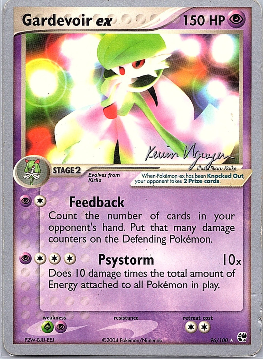 2004 - Pokémon TCG - Gardevoir ex - (Kevin Nguyen) World Championship Decks - 96/100 - DMG