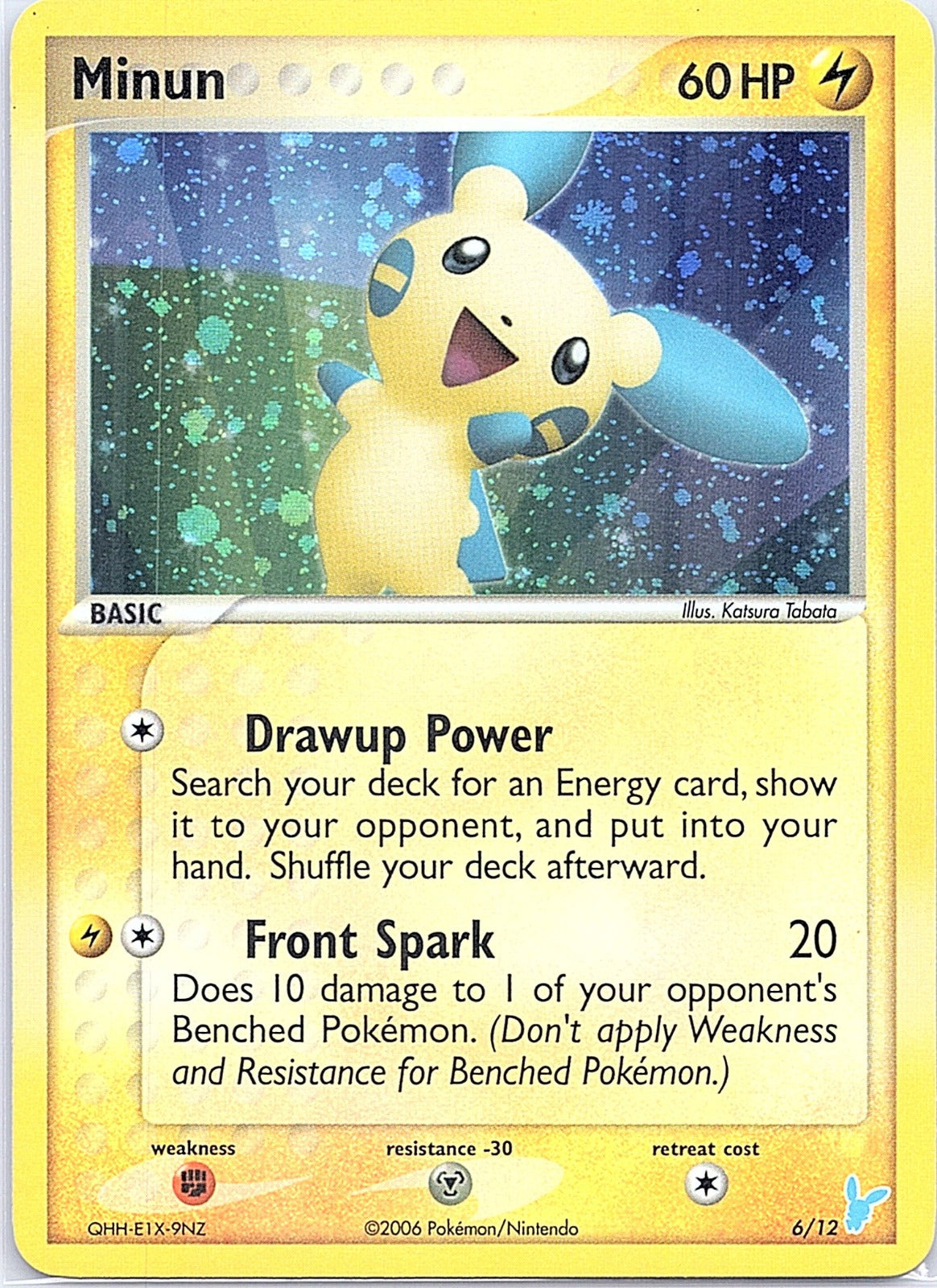 2026 - Pokémon TCG - Minun - EX Trainer Kit 2: Plusle & Minun - 6/12 - LP - Holo