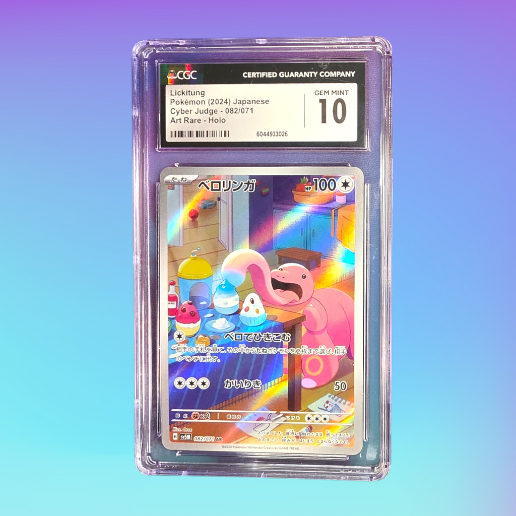 2024 - Pokémon TCG - Lickitung - SV5M: Cyber Judge - 082/071 - CGC 10