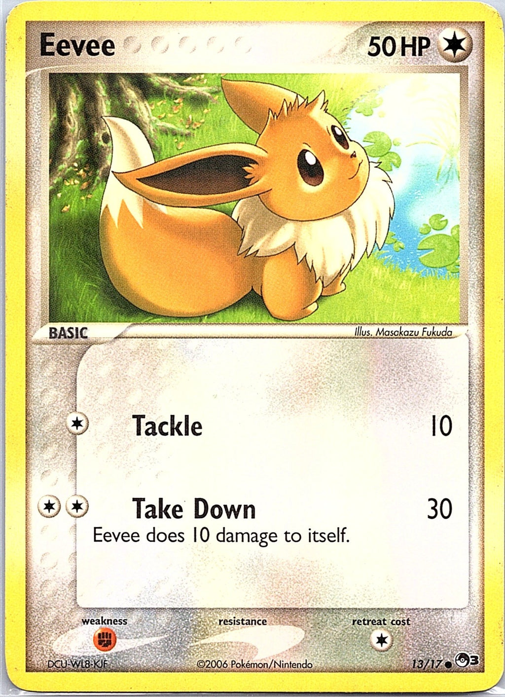 2006 - Pokémon TCG - Eevee - POP Series 3 - 013/017 - MP