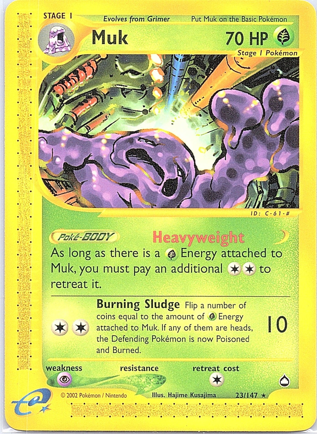 2003 - Pokémon TCG - Muk - Aquapolis - 023/147 - LP -
