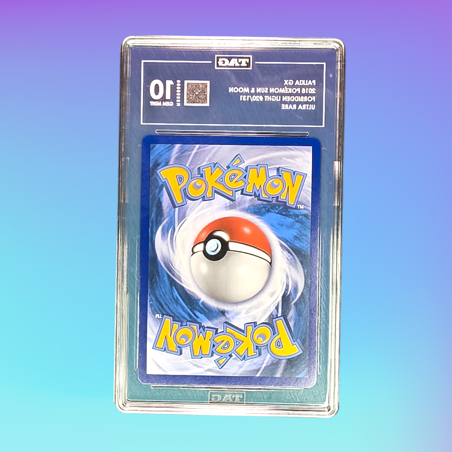 2018 - Pokemon TCG - Palkia GX Holo SM - Forbidden Light 20/131 (Back)