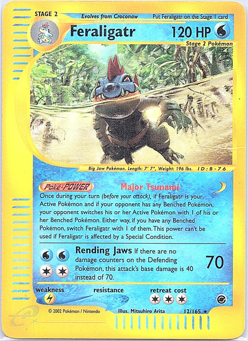 2002 - Pokémon TCG - Feraligatr (12) - Expedition - 012/165 - DMG - Reverse Holo