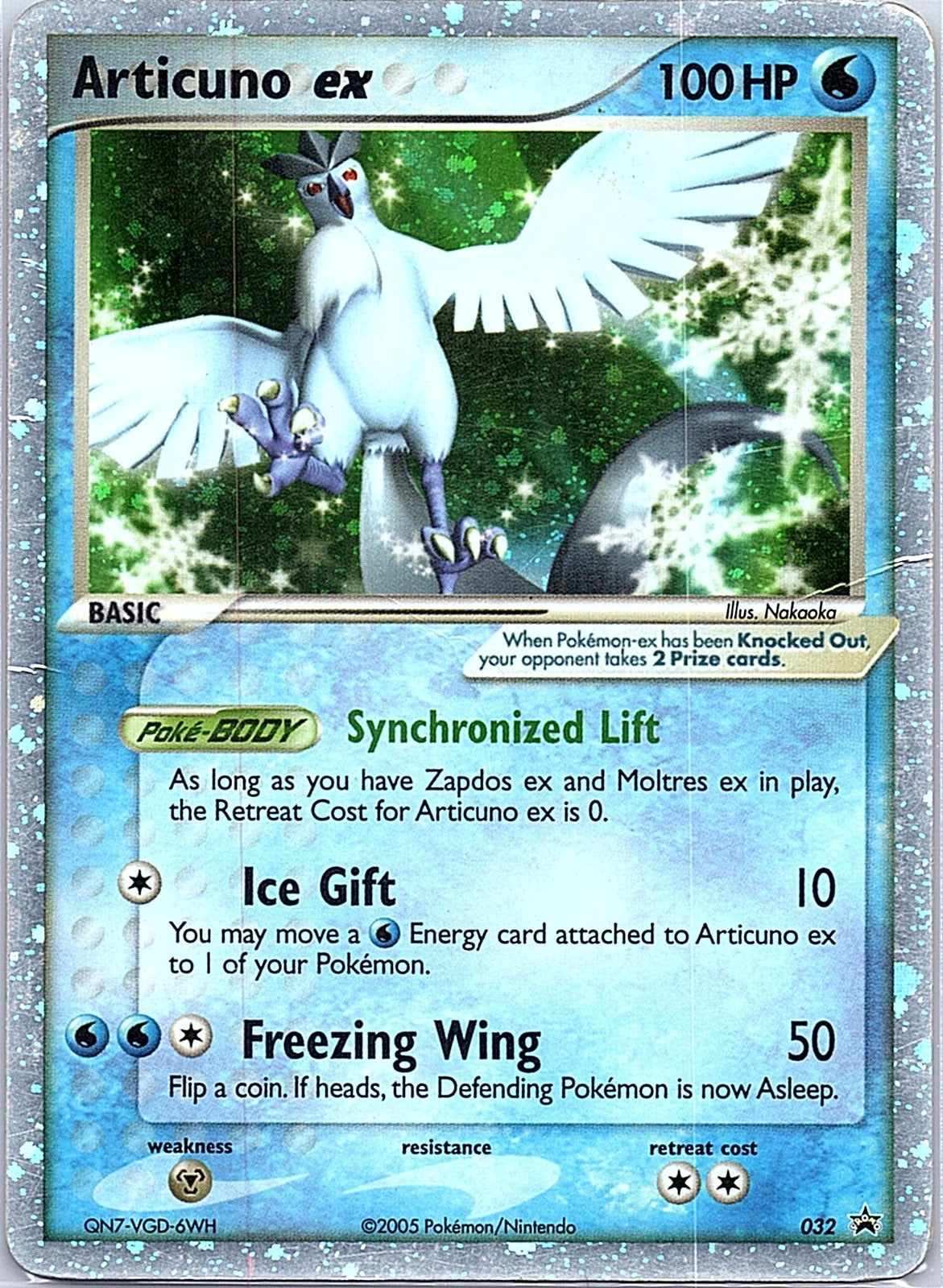 2026 - Pokémon TCG - Articuno ex - (EX Collector's Window Tins) - Nintendo Promos - 032 - DMG - Holo