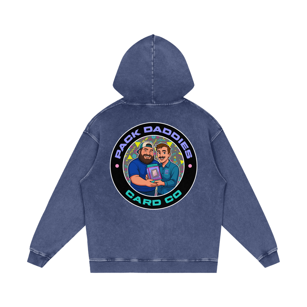 Pack Daddies Snow Washed Loose Cotton Hoodie - Pack Daddies Card Co