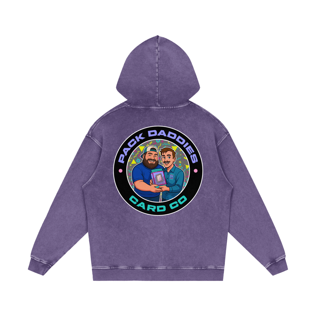 Pack Daddies Snow Washed Loose Cotton Hoodie - Pack Daddies Card Co